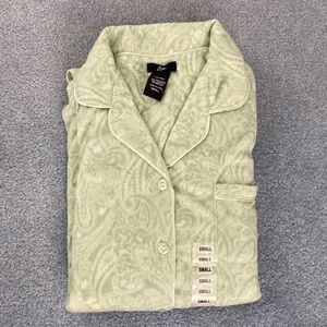 Fuzzy Button Up Cozy Sleepwear